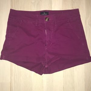 Purple shorts